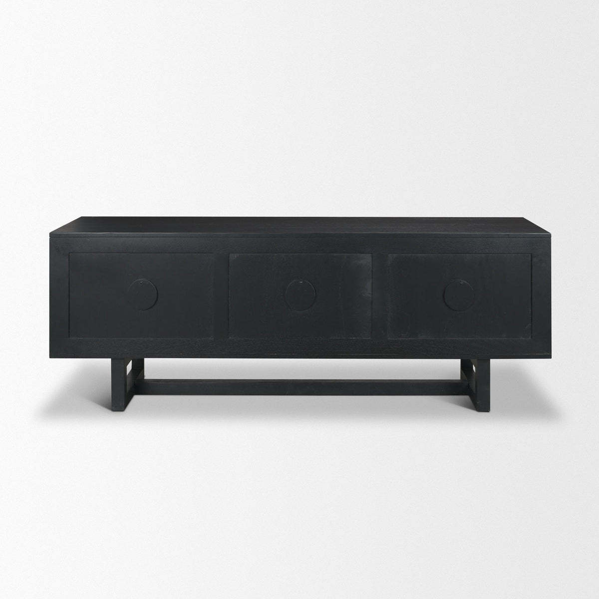 Grier 65" Medium Brown Wood W/ Cane Media Console - Dekor Butik