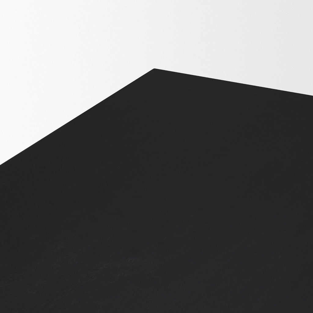 Grier 84" Black Wood w/ Black Cane Dining Table - Dekor Butik