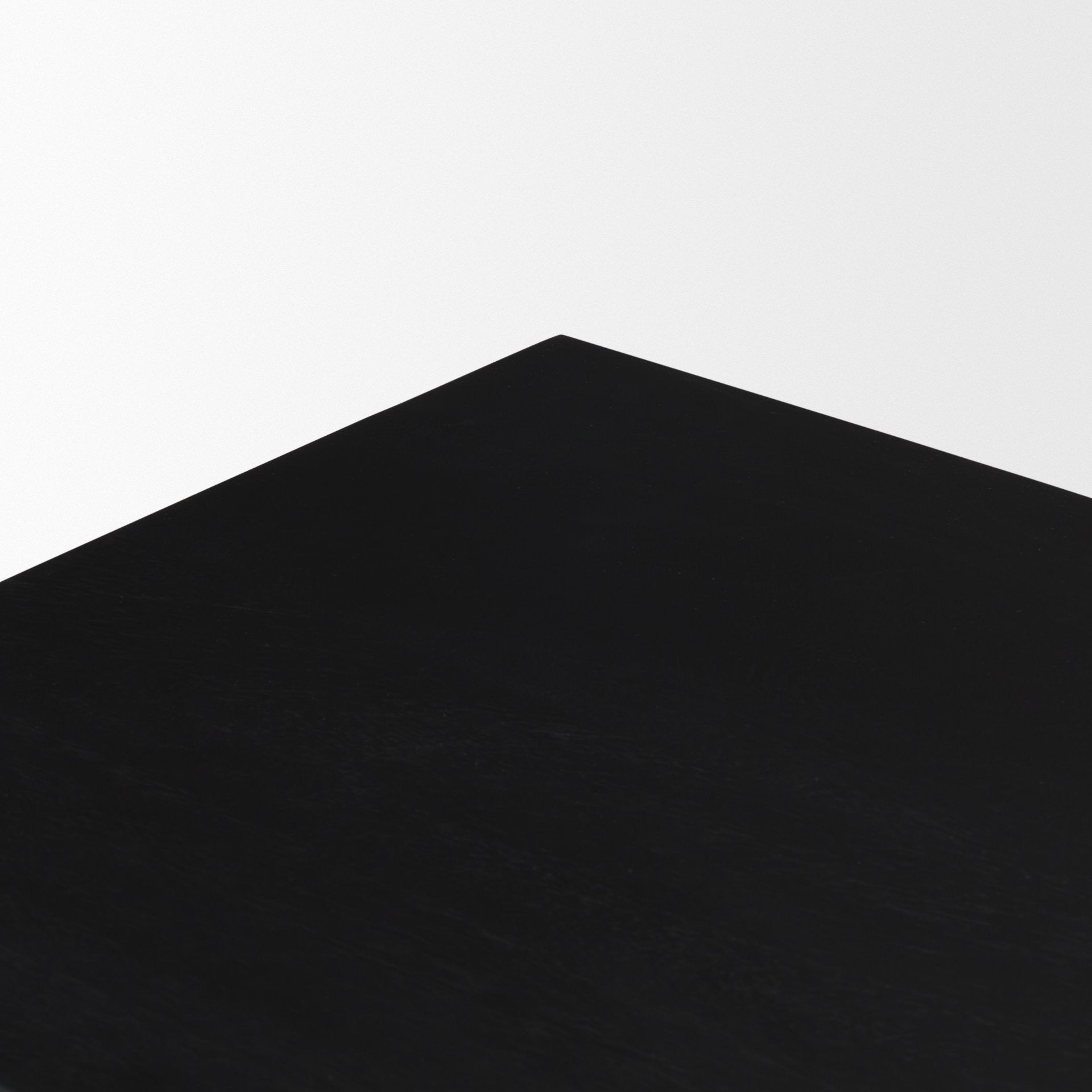 Grier Matte Black Stained Wood w/ Black Cane Accent Cabinet - Dekor Butik