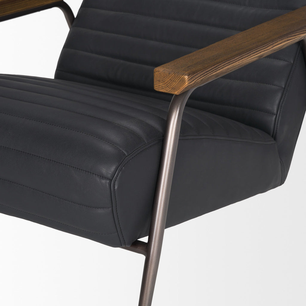 Grosjean Leather Accent Chair - Dekor Butik
