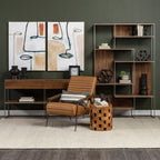Grosjean Leather Accent Chair - Dekor Butik