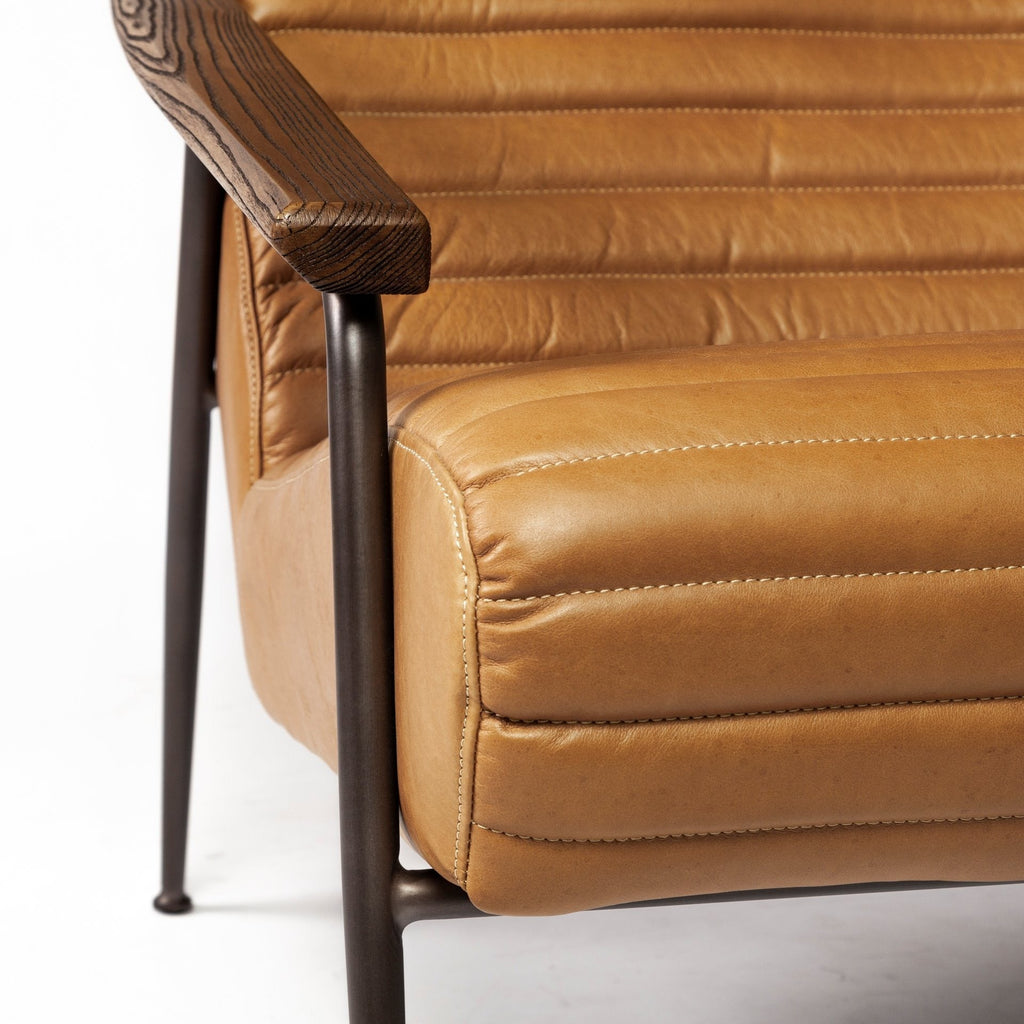 Grosjean Leather Accent Chair - Dekor Butik