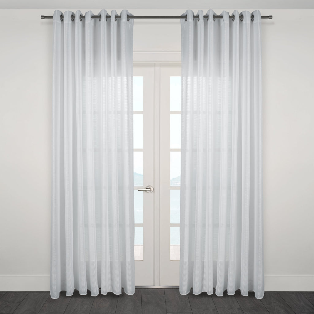 CurtainsGusto Jacquard Sheer Grommet Curtain - Dekor Butik