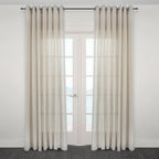 CurtainsGusto Jacquard Sheer Grommet Curtain - Dekor Butik