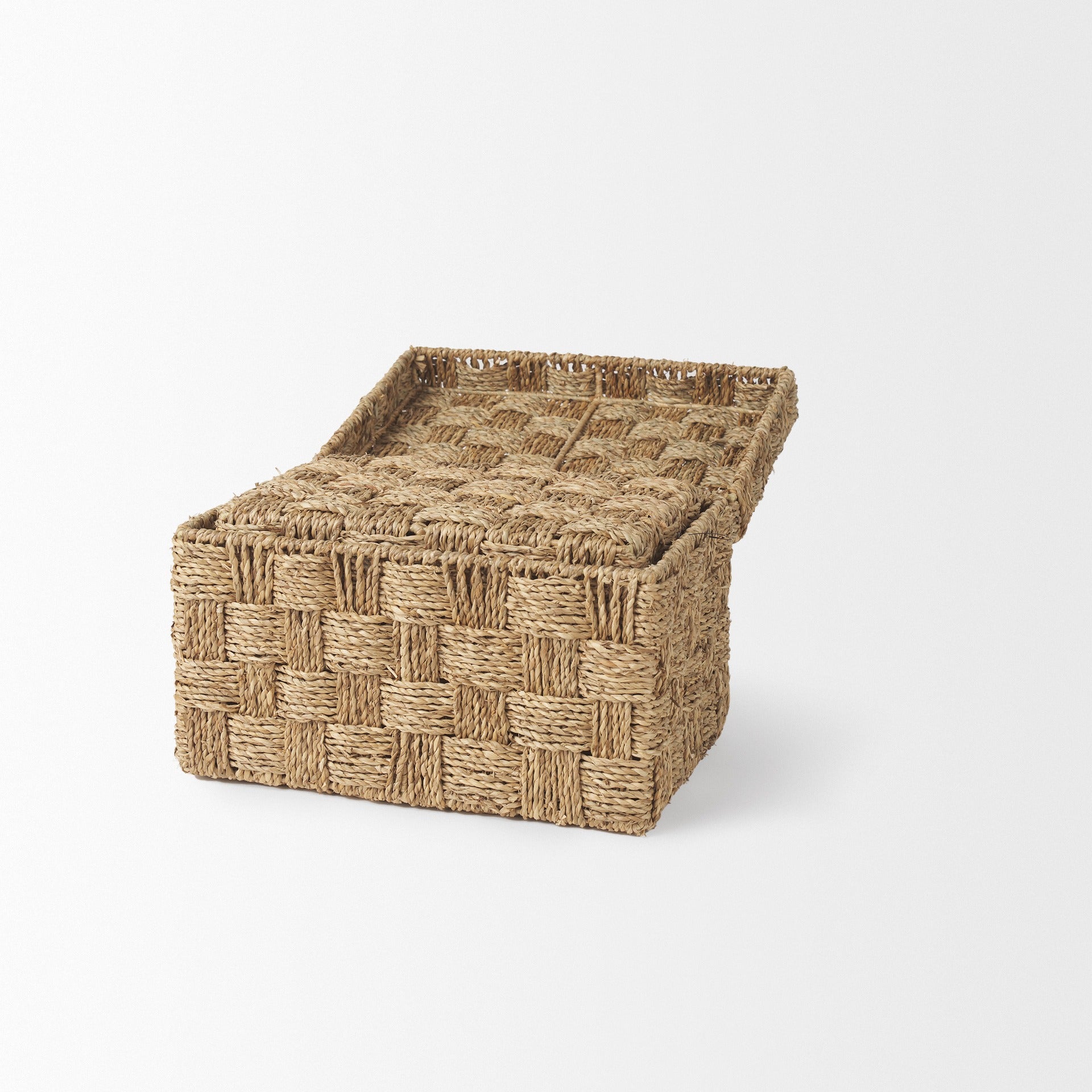 Hanalei Set of 2 Seagrass Boxes with Lids - Dekor Butik