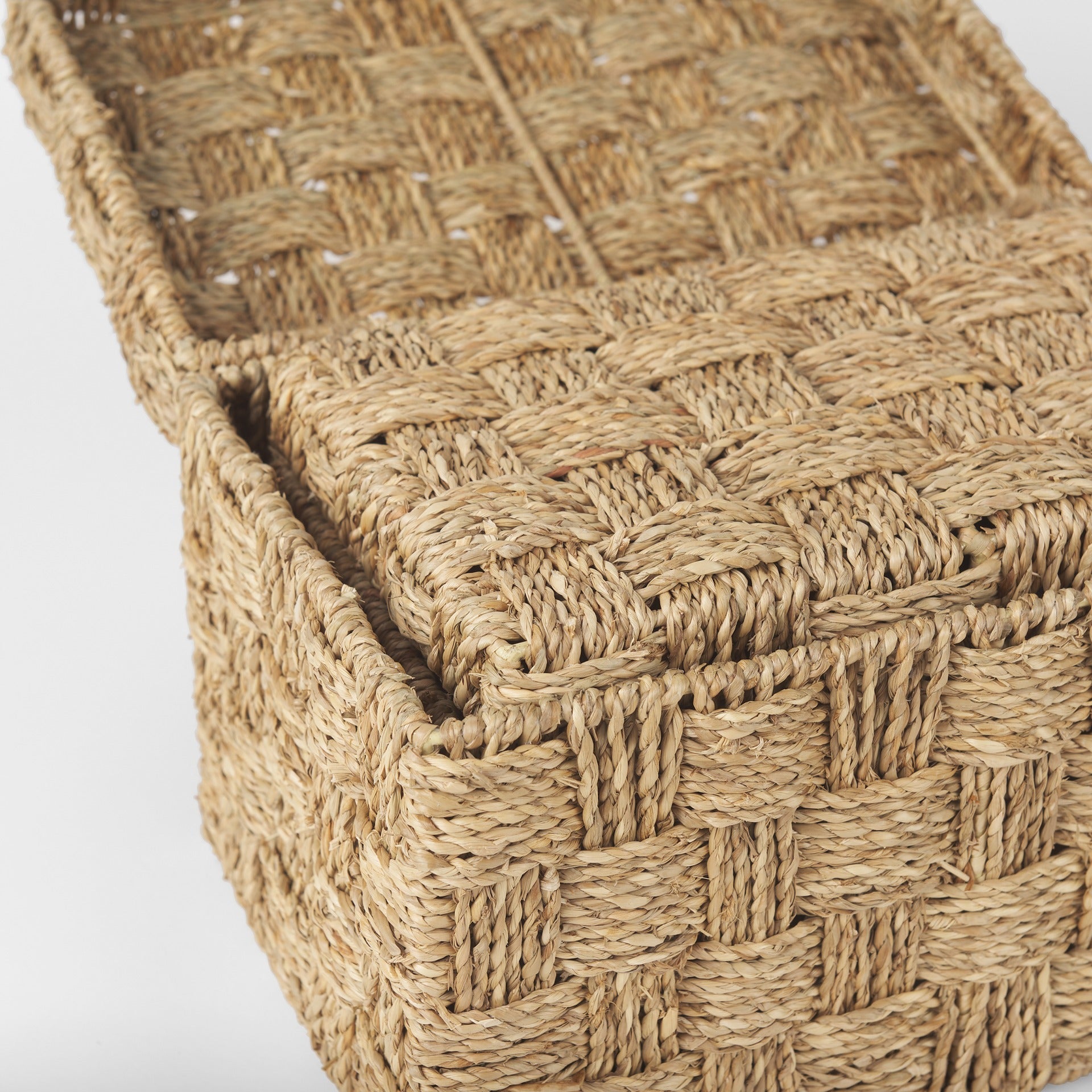 Hanalei Set of 2 Seagrass Boxes with Lids - Dekor Butik