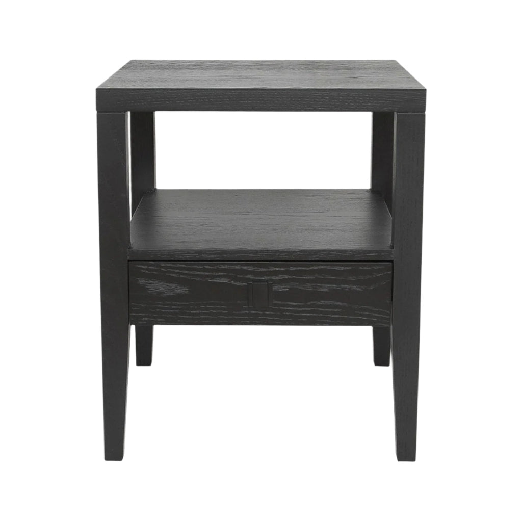 baseHara 1 Drawer Accent Table - Black - Dekor Butik