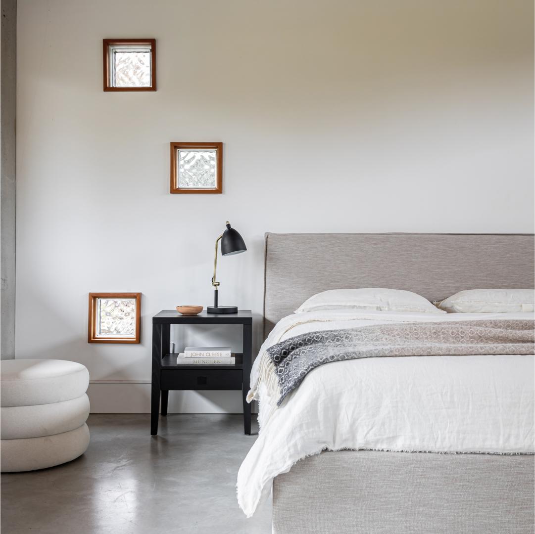 baseHara 1 Drawer Accent Table - Black - Dekor Butik