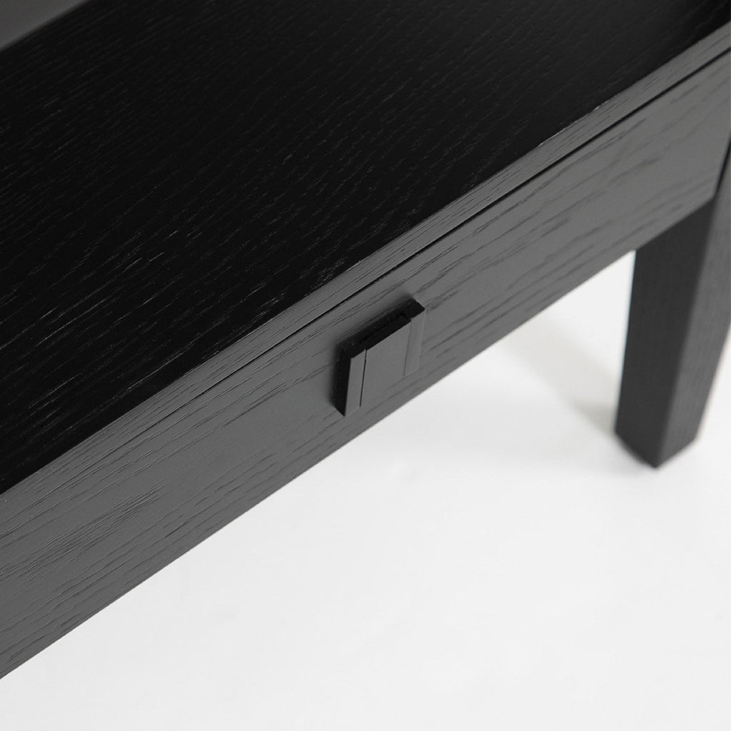 baseHara 1 Drawer Accent Table - Black - Dekor Butik