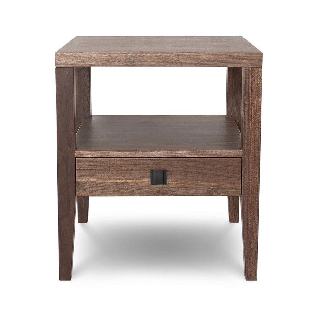 baseHara 1 Drawer Accent Table - Frozen Walnut - Dekor Butik