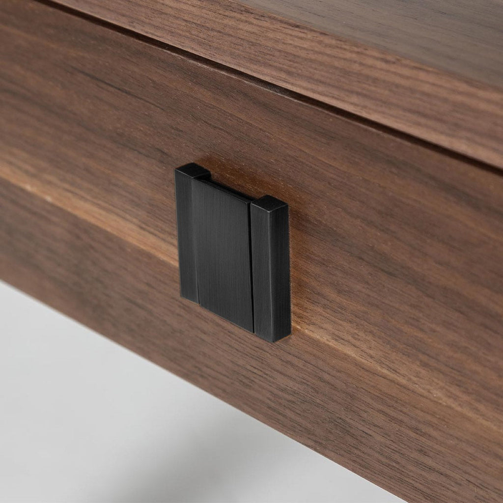 baseHara 1 Drawer Accent Table - Frozen Walnut - Dekor Butik