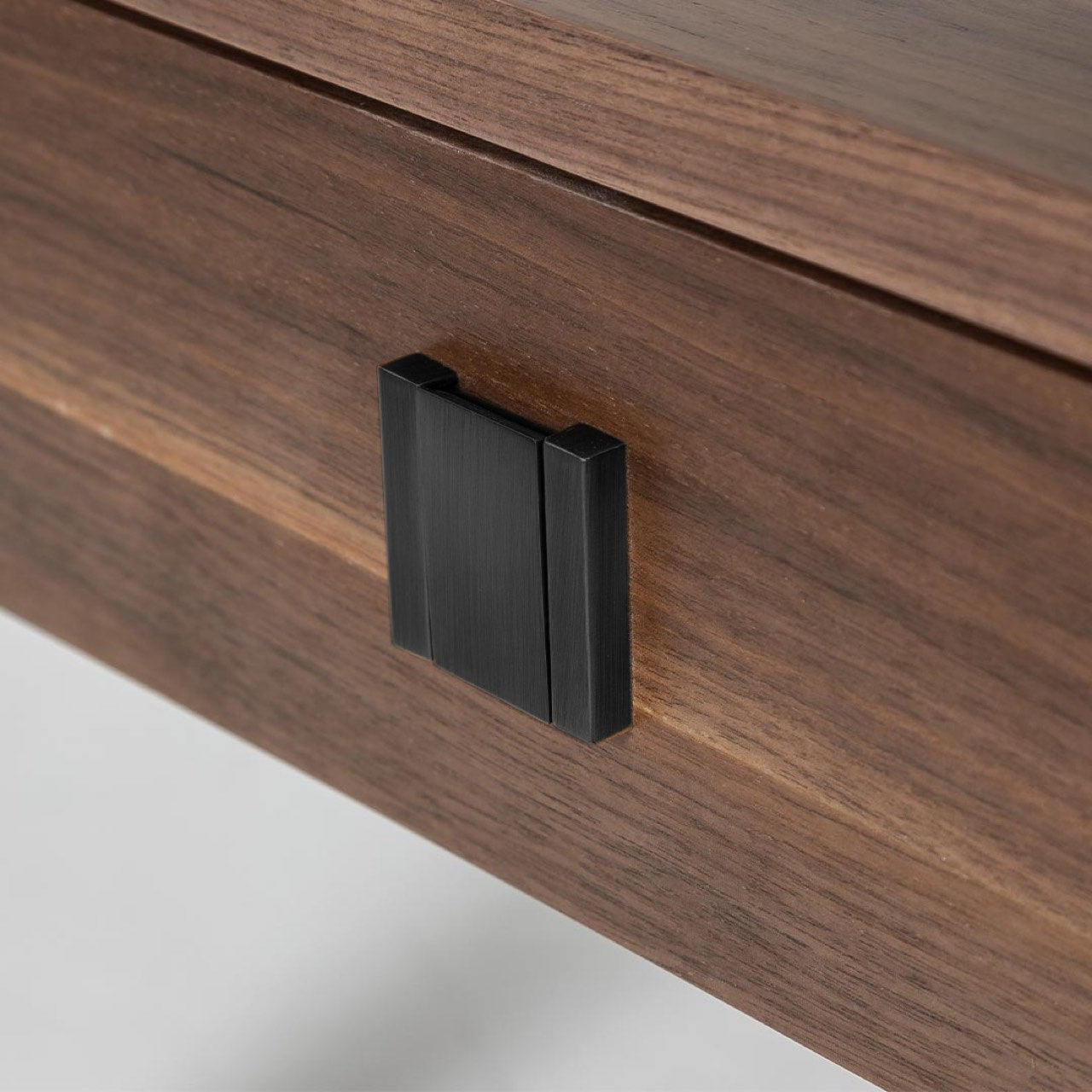 baseHara 1 Drawer Accent Table - Frozen Walnut - Dekor Butik