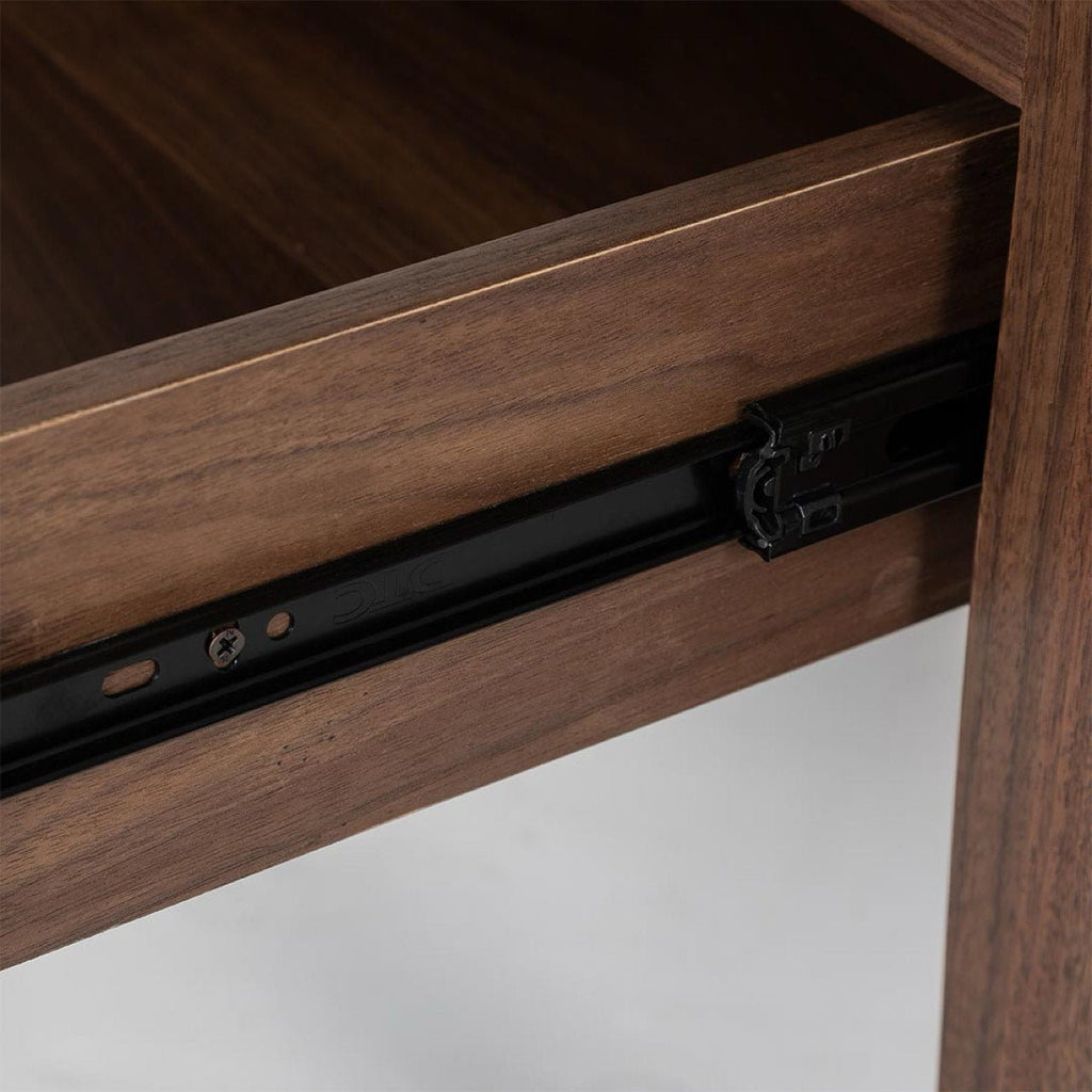 baseHara 1 Drawer Accent Table - Frozen Walnut - Dekor Butik