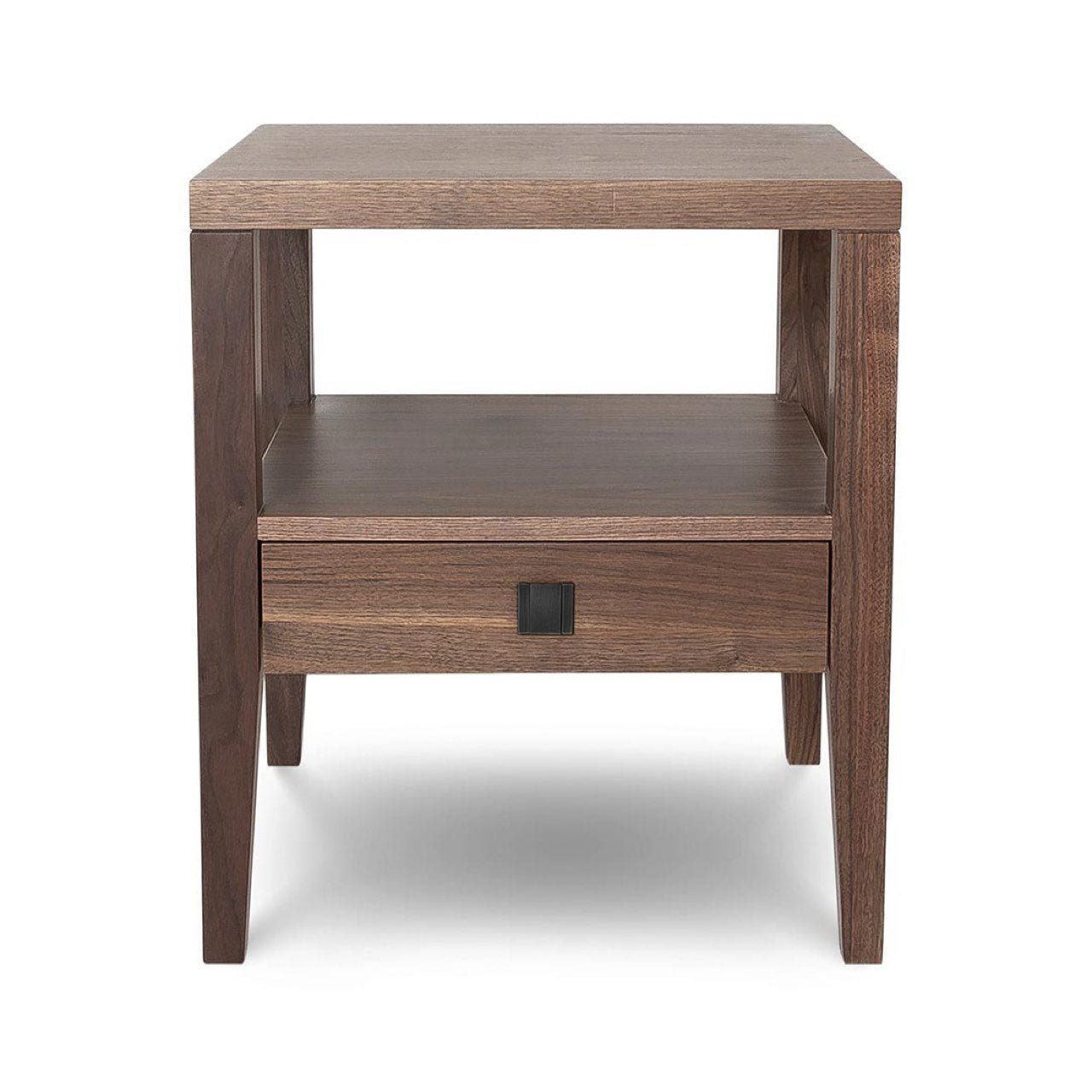 baseHara 1 Drawer Accent Table - Frozen Walnut - Dekor Butik