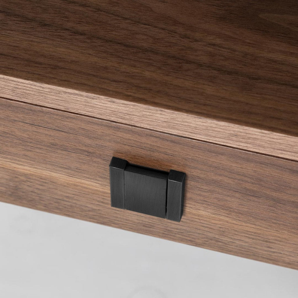 baseHara 1 Drawer Accent Table - Frozen Walnut - Dekor Butik