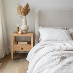 baseHara 1 Drawer Accent Table - Natural Oak - Dekor Butik