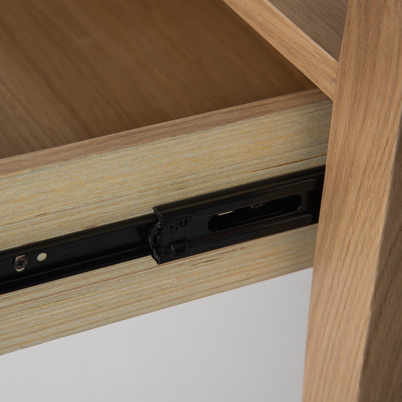 baseHara 1 Drawer Accent Table - Natural Oak - Dekor Butik