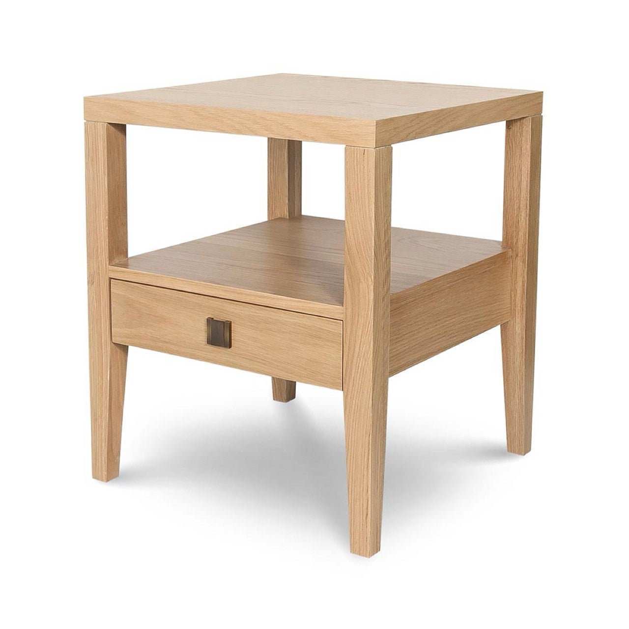 baseHara 1 Drawer Accent Table - Natural Oak - Dekor Butik