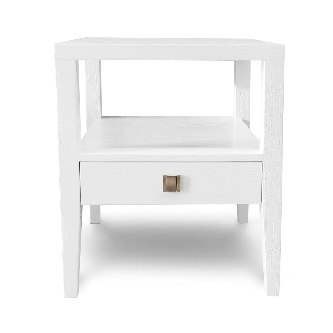 baseHara 1 Drawer Accent Table - White - Dekor Butik