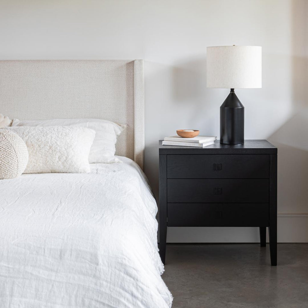 baseHara 3 Drawer Dresser - Black - Dekor Butik