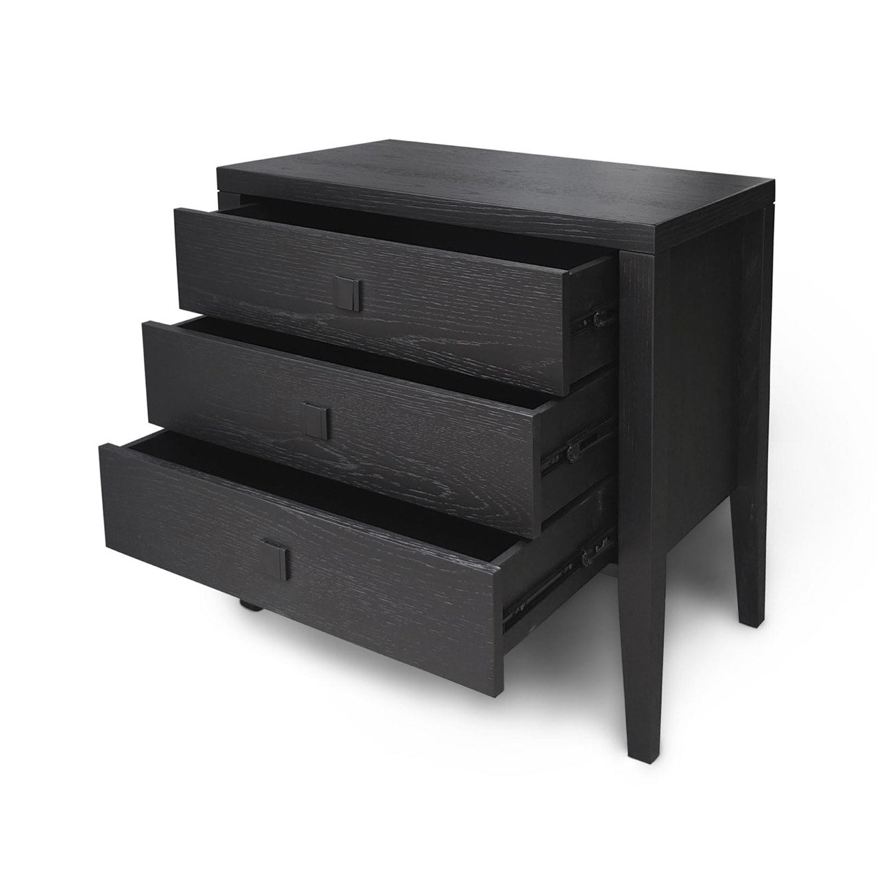 baseHara 3 Drawer Dresser - Black - Dekor Butik