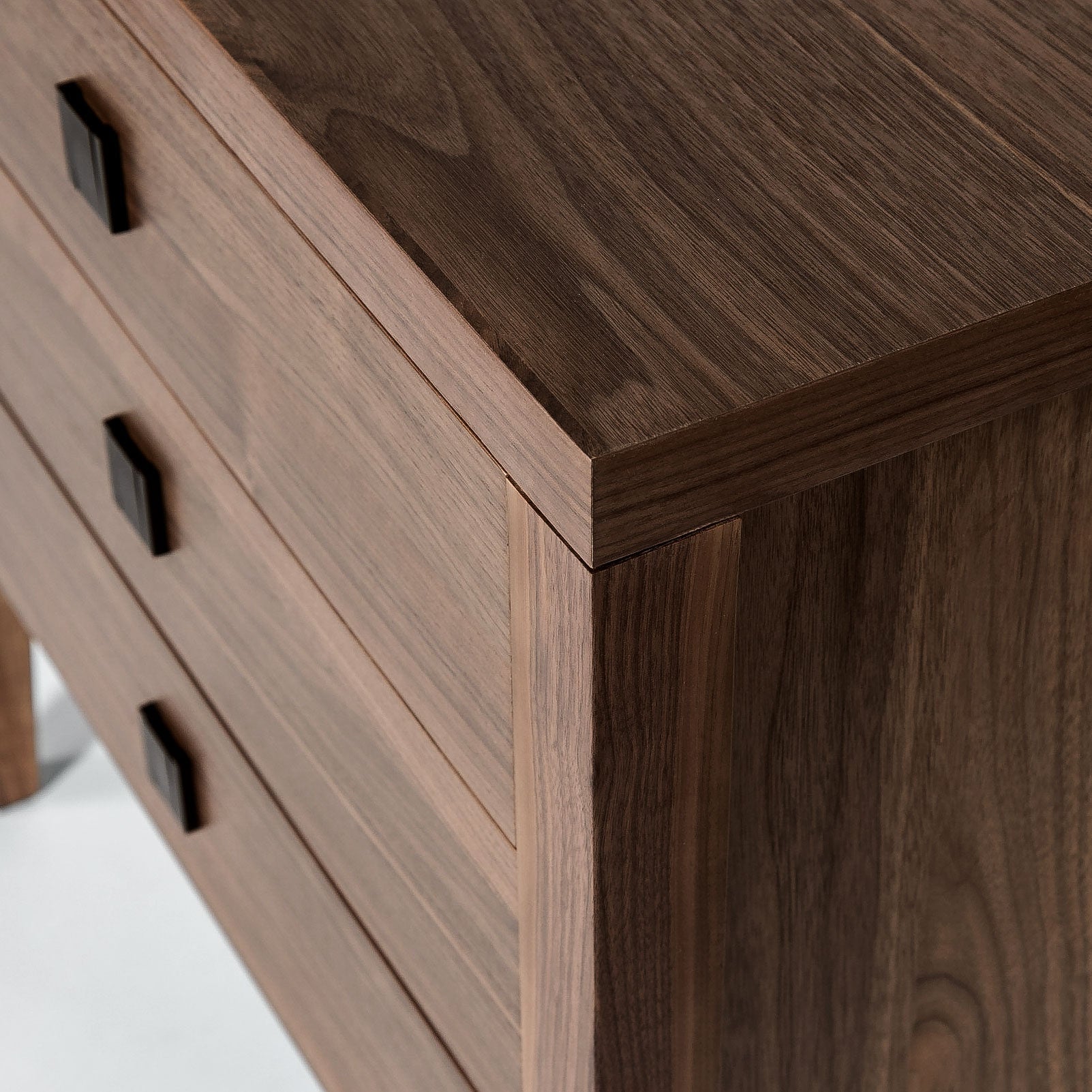 baseHara 3 Drawer Dresser - Frozen Walnut - Dekor Butik