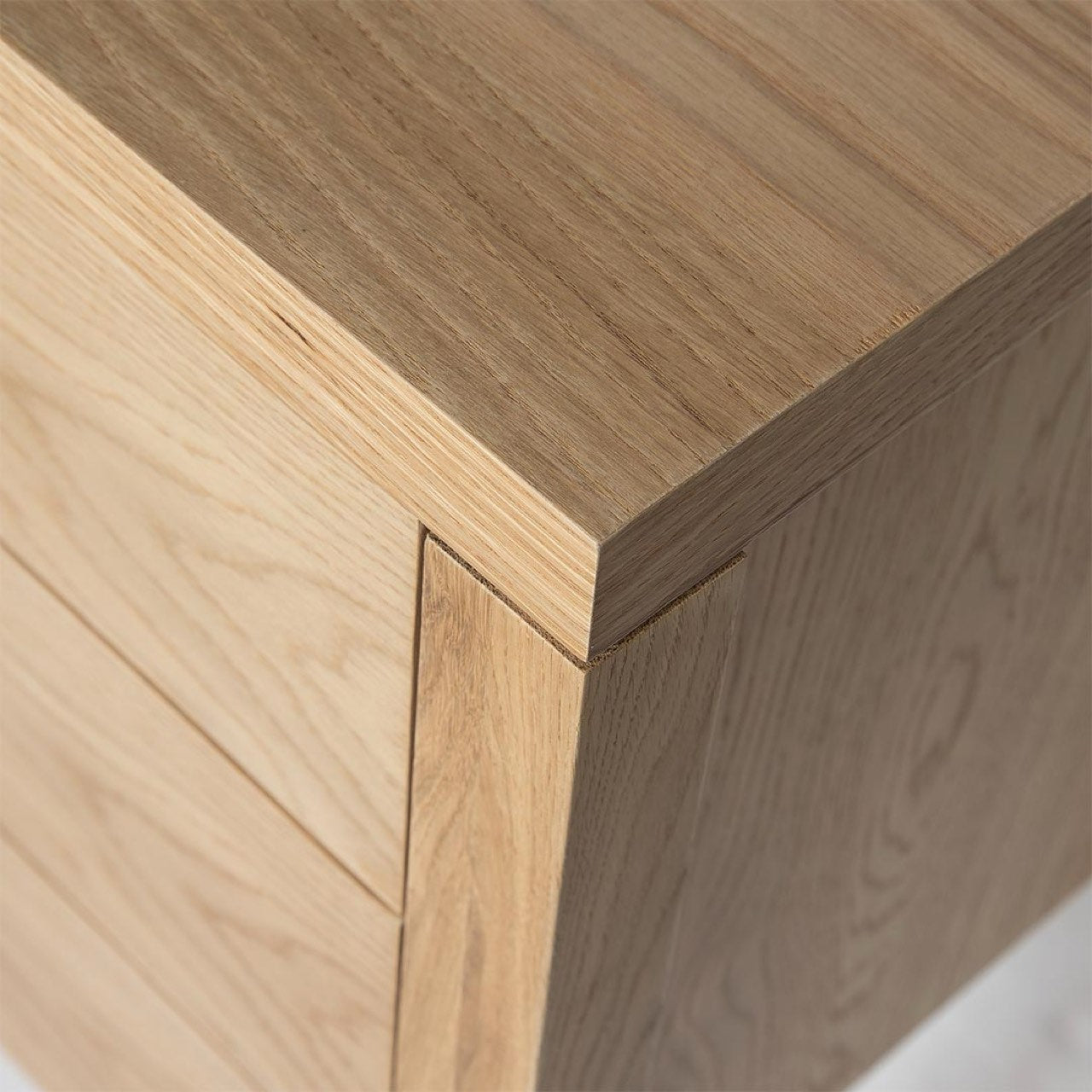 baseHara 3 Drawer Dresser - Natural Oak - Dekor Butik