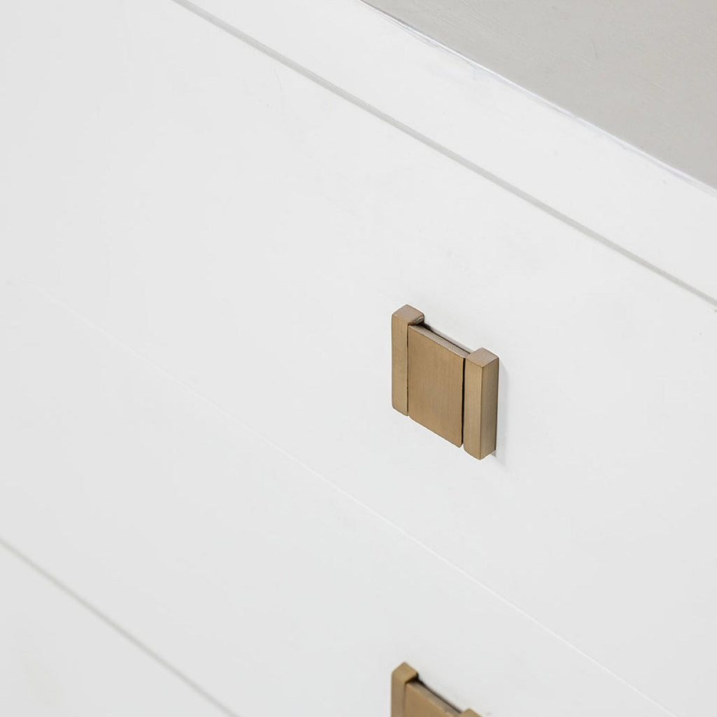 baseHara 3 Drawer Dresser - White - Dekor Butik
