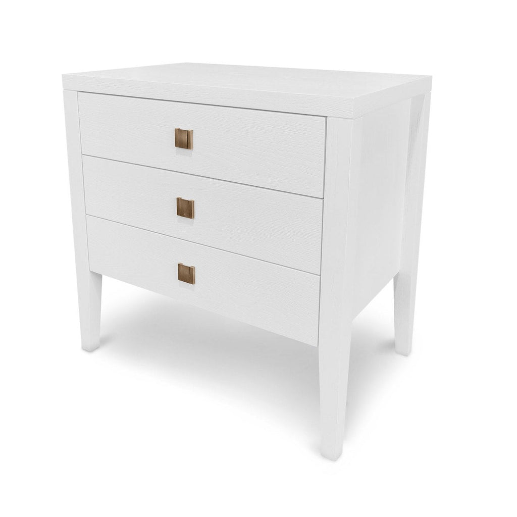 baseHara 3 Drawer Dresser - White - Dekor Butik