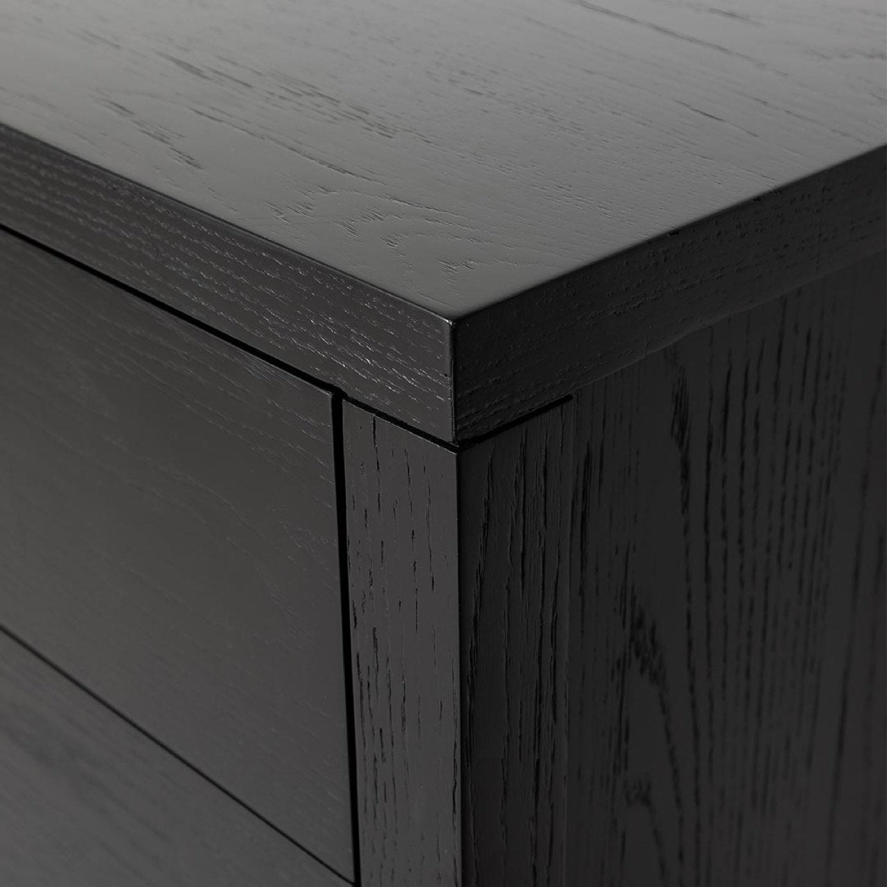 baseHara 5 Drawer Tall Dresser - Black - Dekor Butik