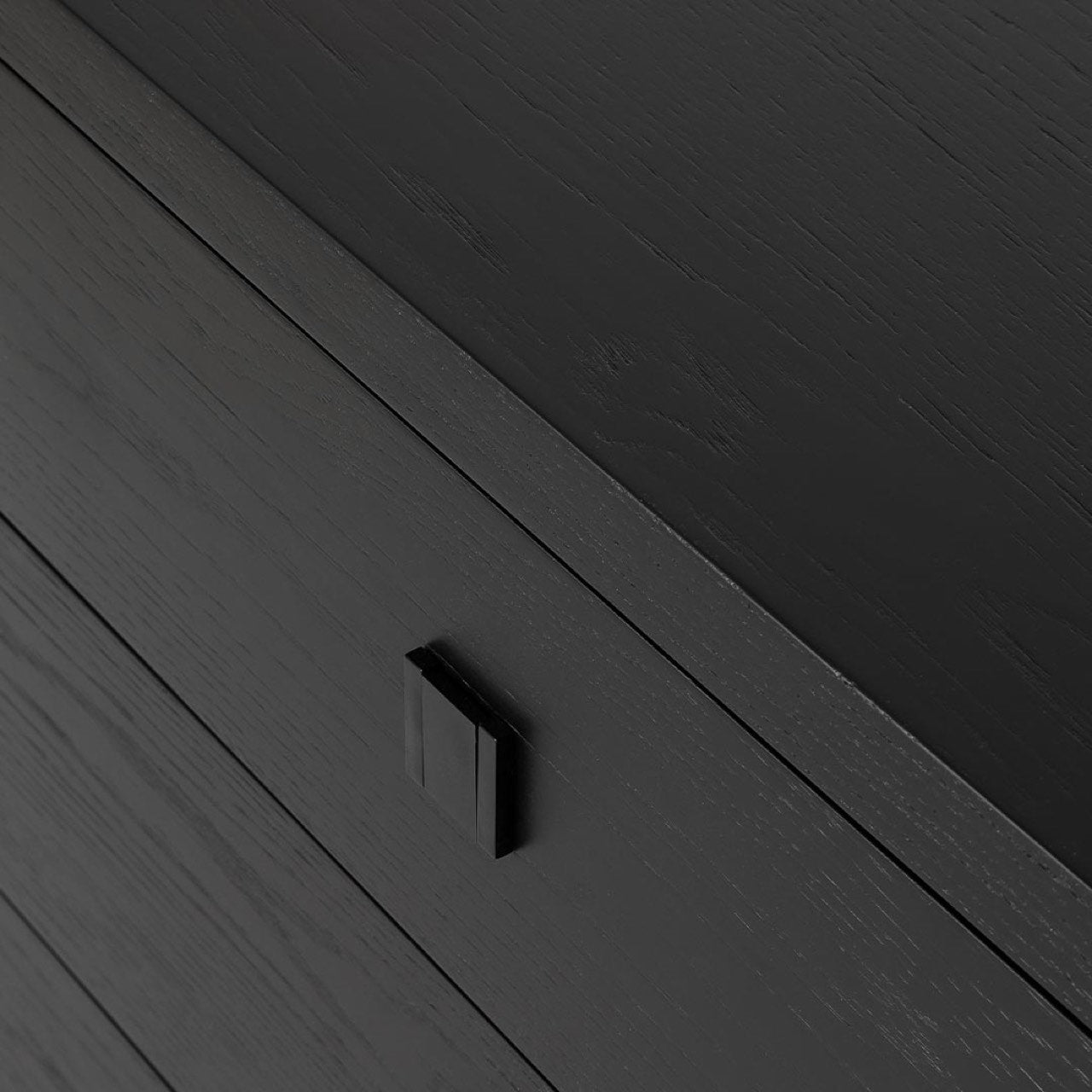 baseHara 5 Drawer Tall Dresser - Black - Dekor Butik
