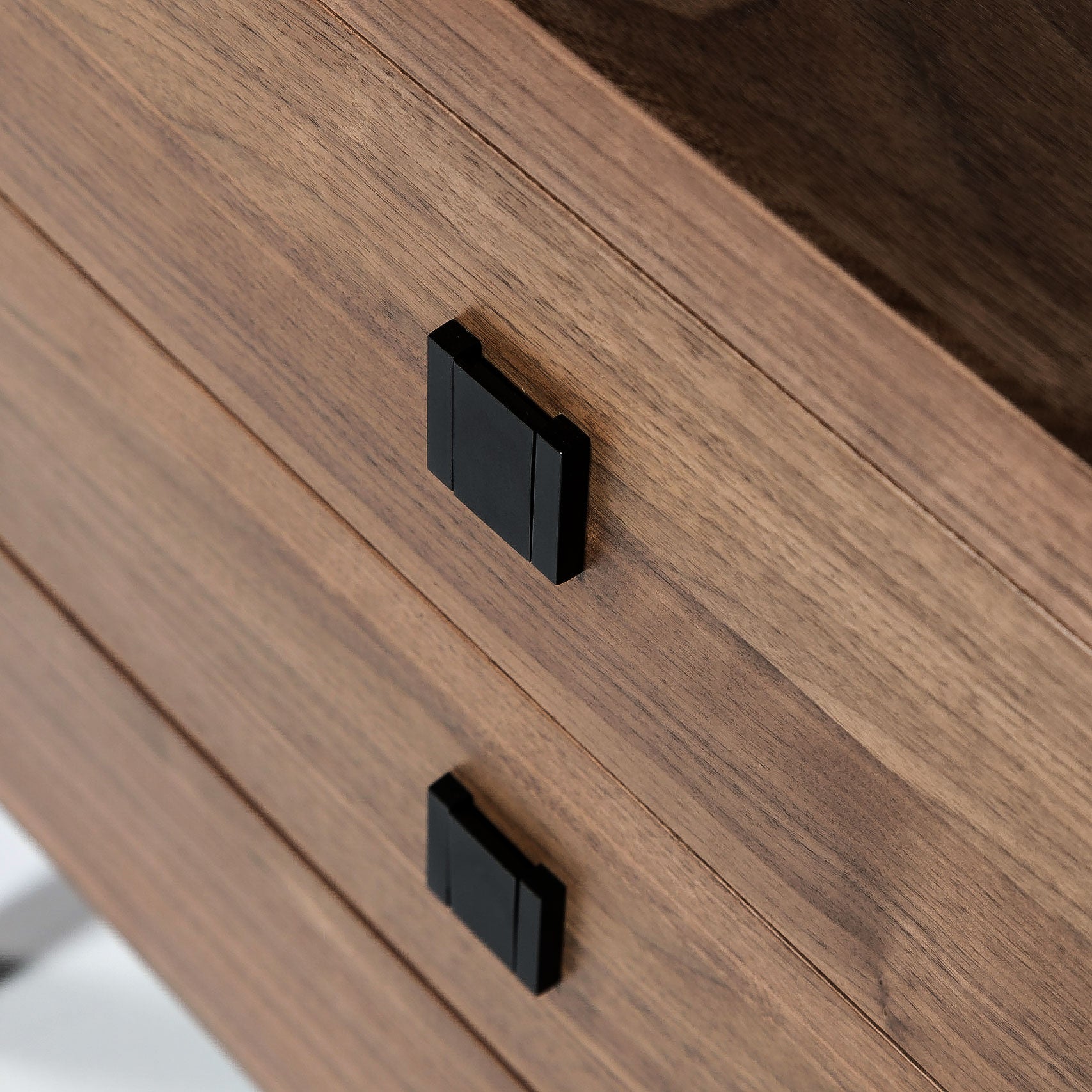 baseHara 5 Drawer Tall Dresser - Frozen Walnut - Dekor Butik