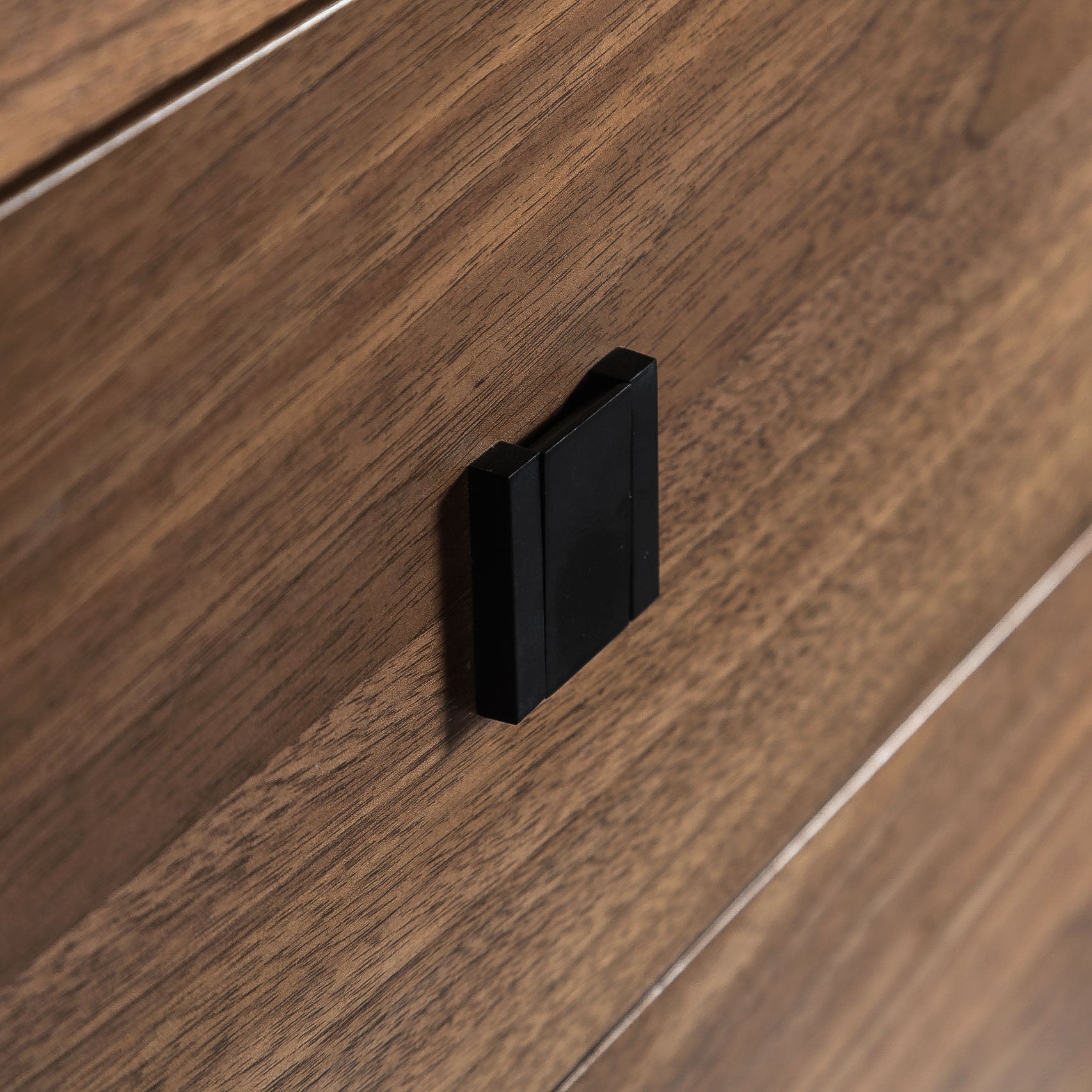 baseHara 5 Drawer Tall Dresser - Frozen Walnut - Dekor Butik