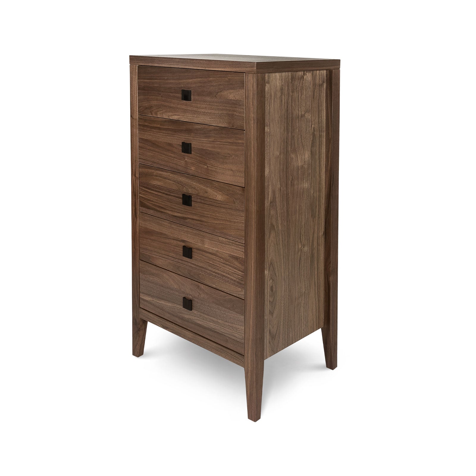 baseHara 5 Drawer Tall Dresser - Frozen Walnut - Dekor Butik
