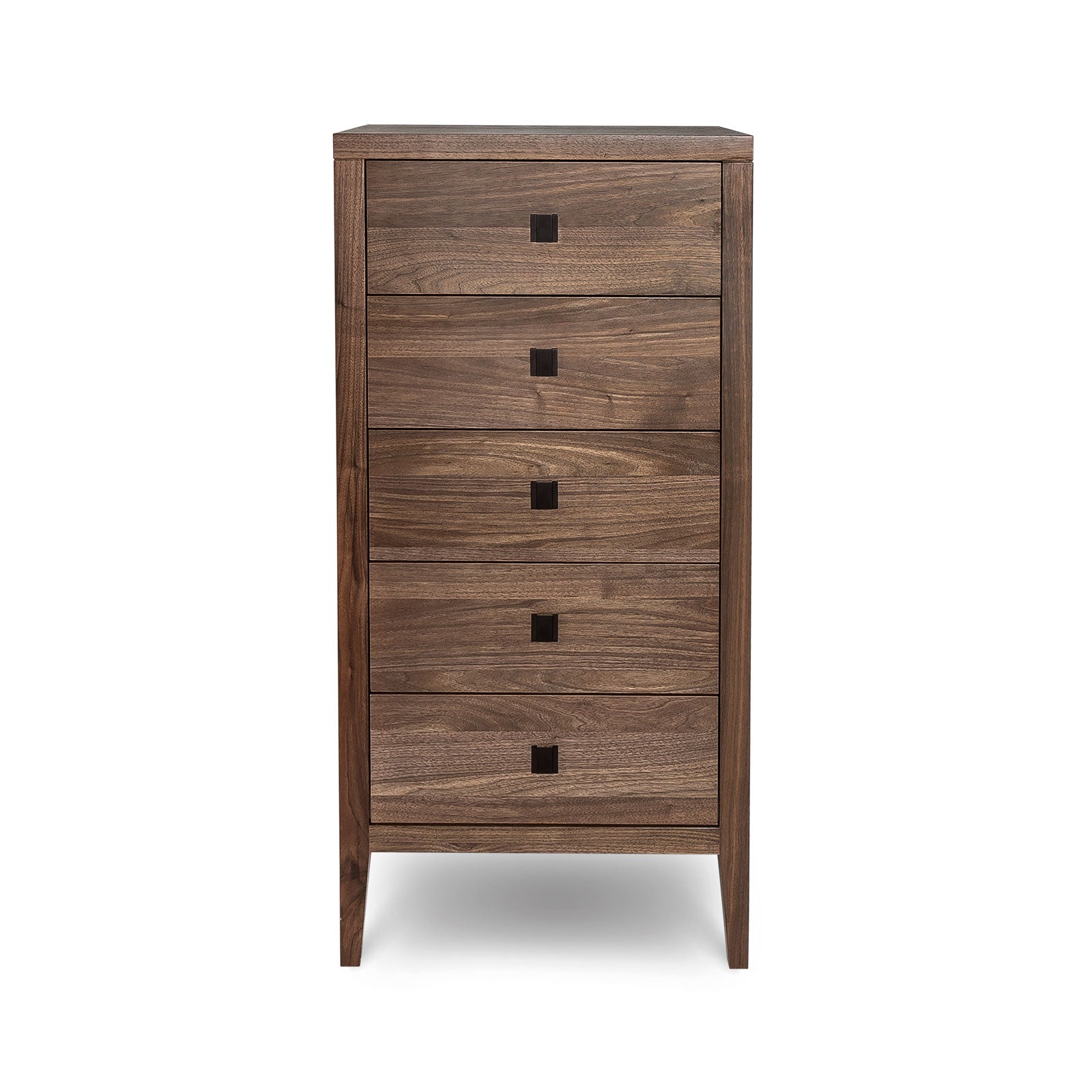 baseHara 5 Drawer Tall Dresser - Frozen Walnut - Dekor Butik