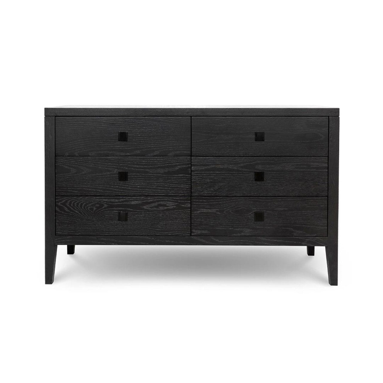 baseHara 6 Drawer Dresser - Black - Dekor Butik