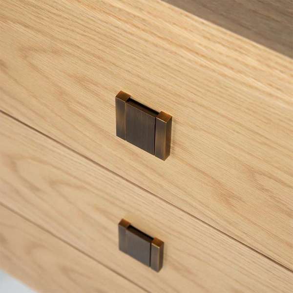 baseHara 6 Drawer Dresser - Natural Oak - Dekor Butik