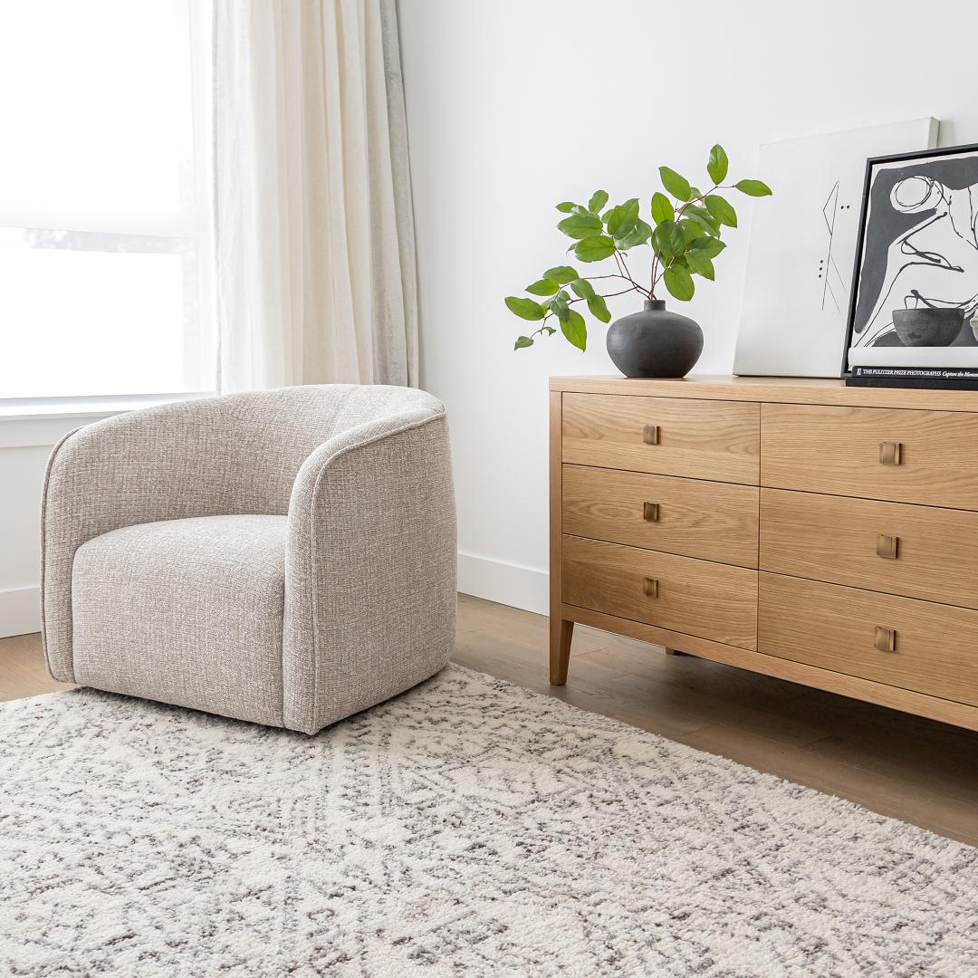 baseHara 6 Drawer Dresser - Natural Oak - Dekor Butik