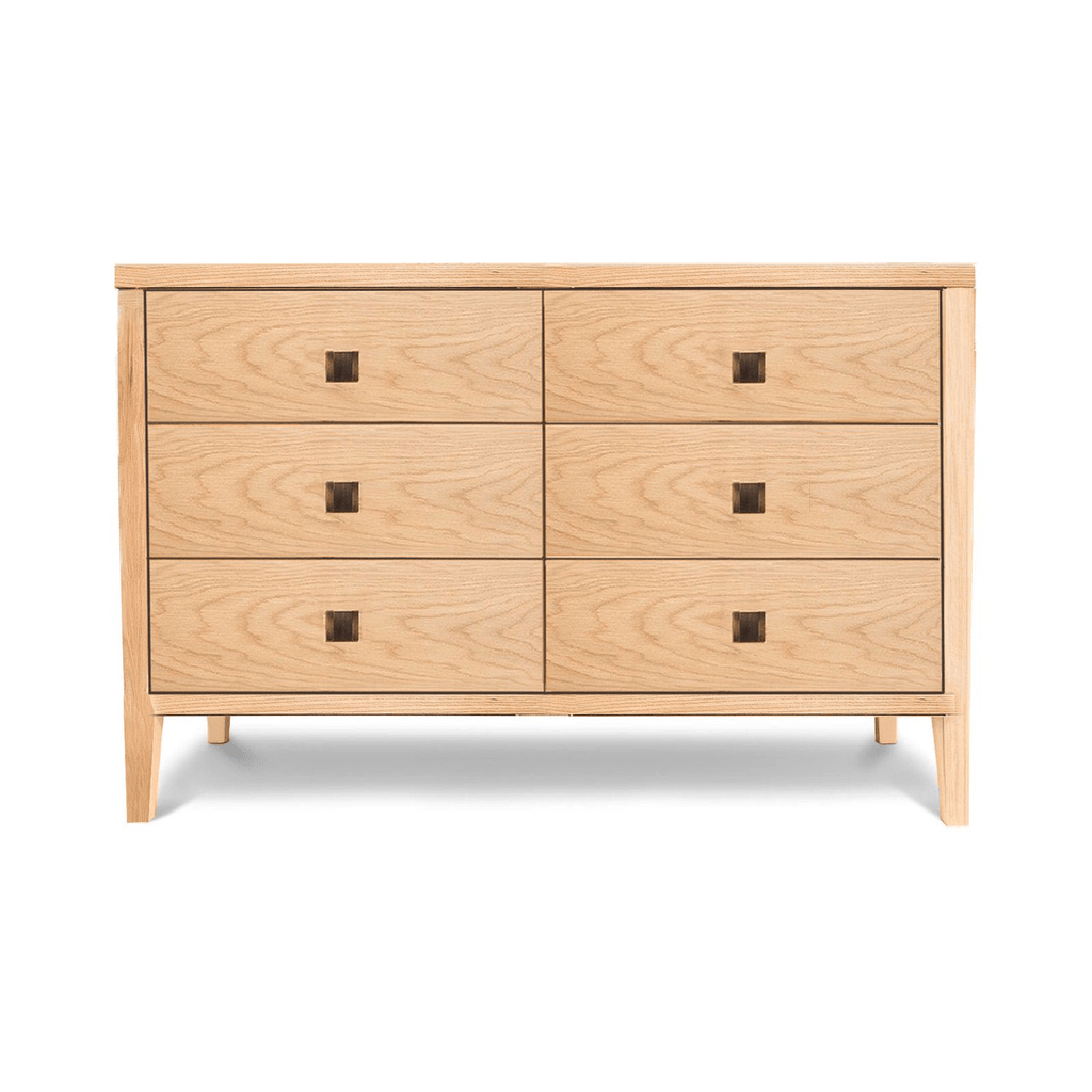 baseHara 6 Drawer Dresser Tall - Natural Oak - Dekor Butik