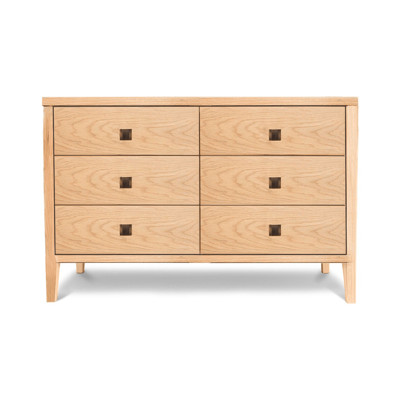 baseHara 6 Drawer Dresser Tall - Natural Oak - Dekor Butik