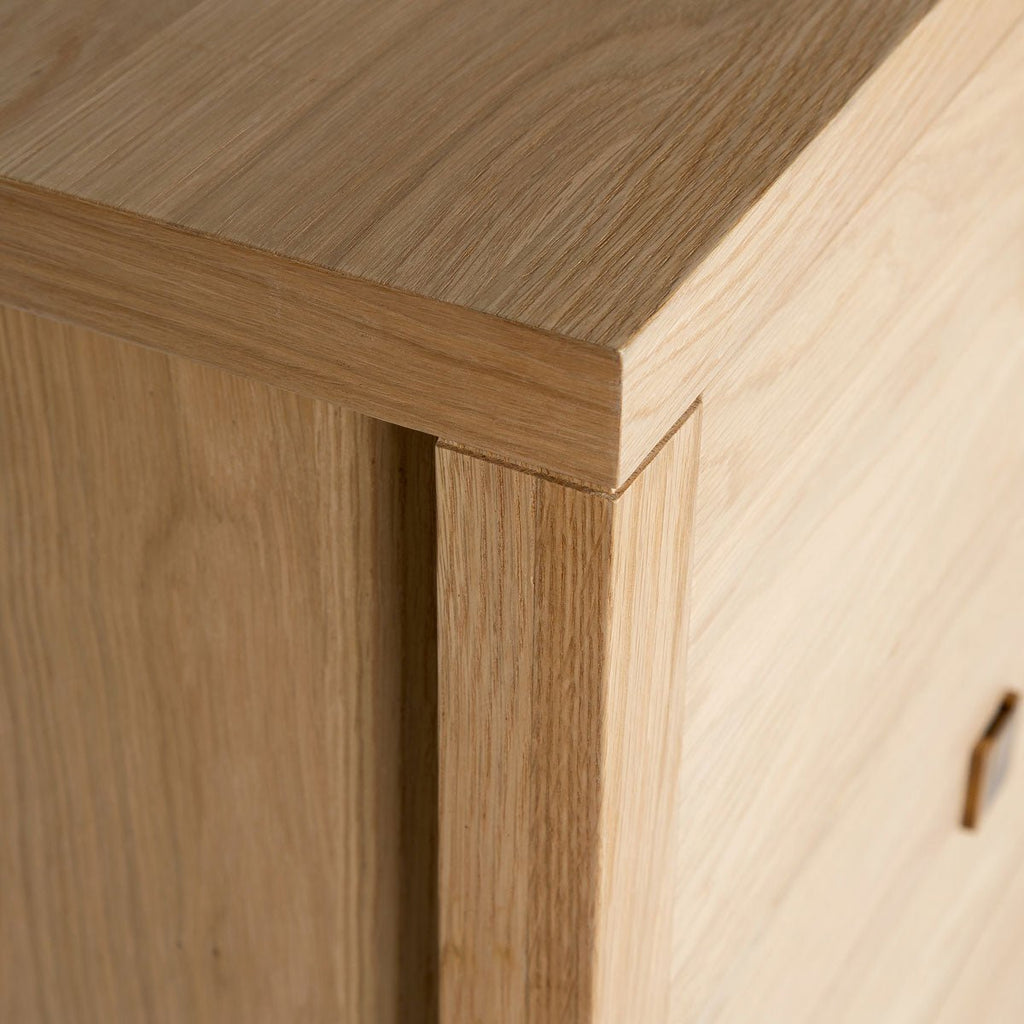 baseHara 6 Drawer Dresser Tall - Natural Oak - Dekor Butik