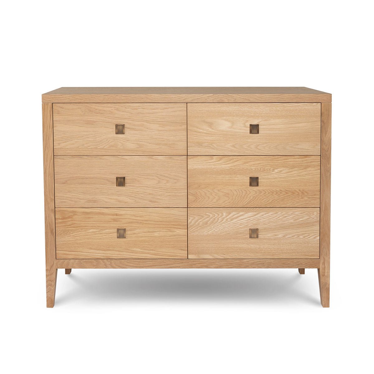 baseHara 6 Drawer Dresser Tall - Natural Oak - Dekor Butik