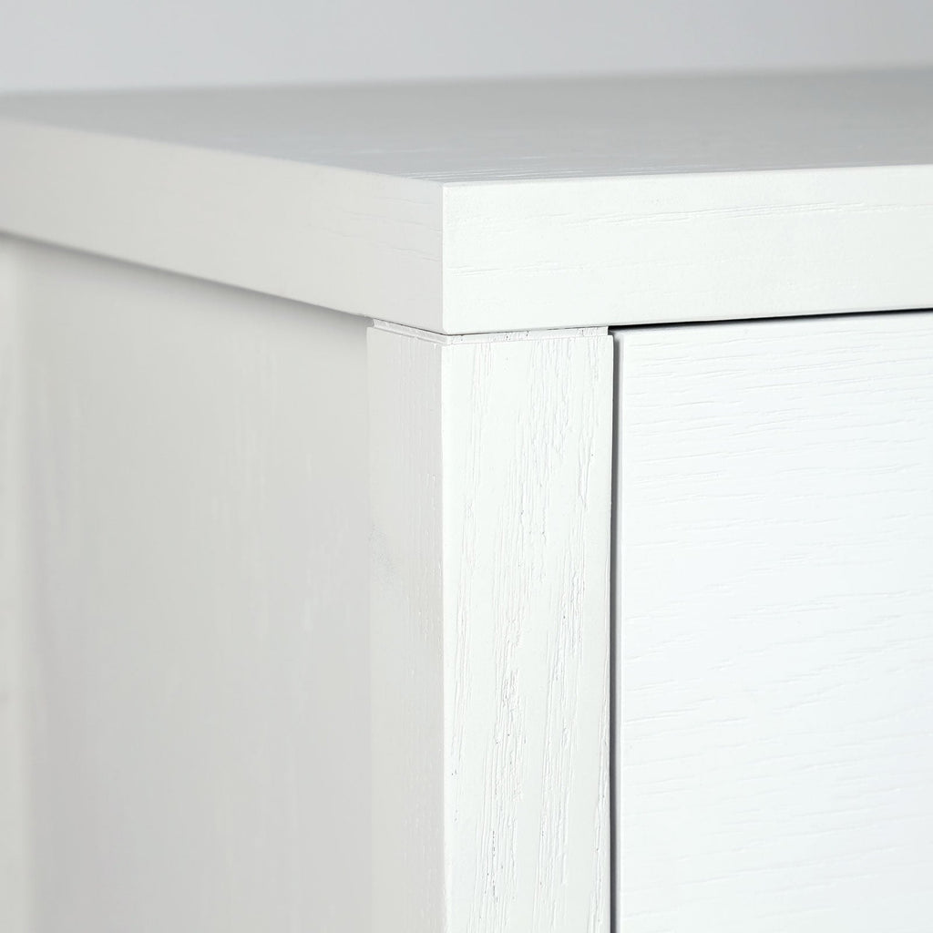 baseHara 6 Drawer Dresser Tall - White - Dekor Butik
