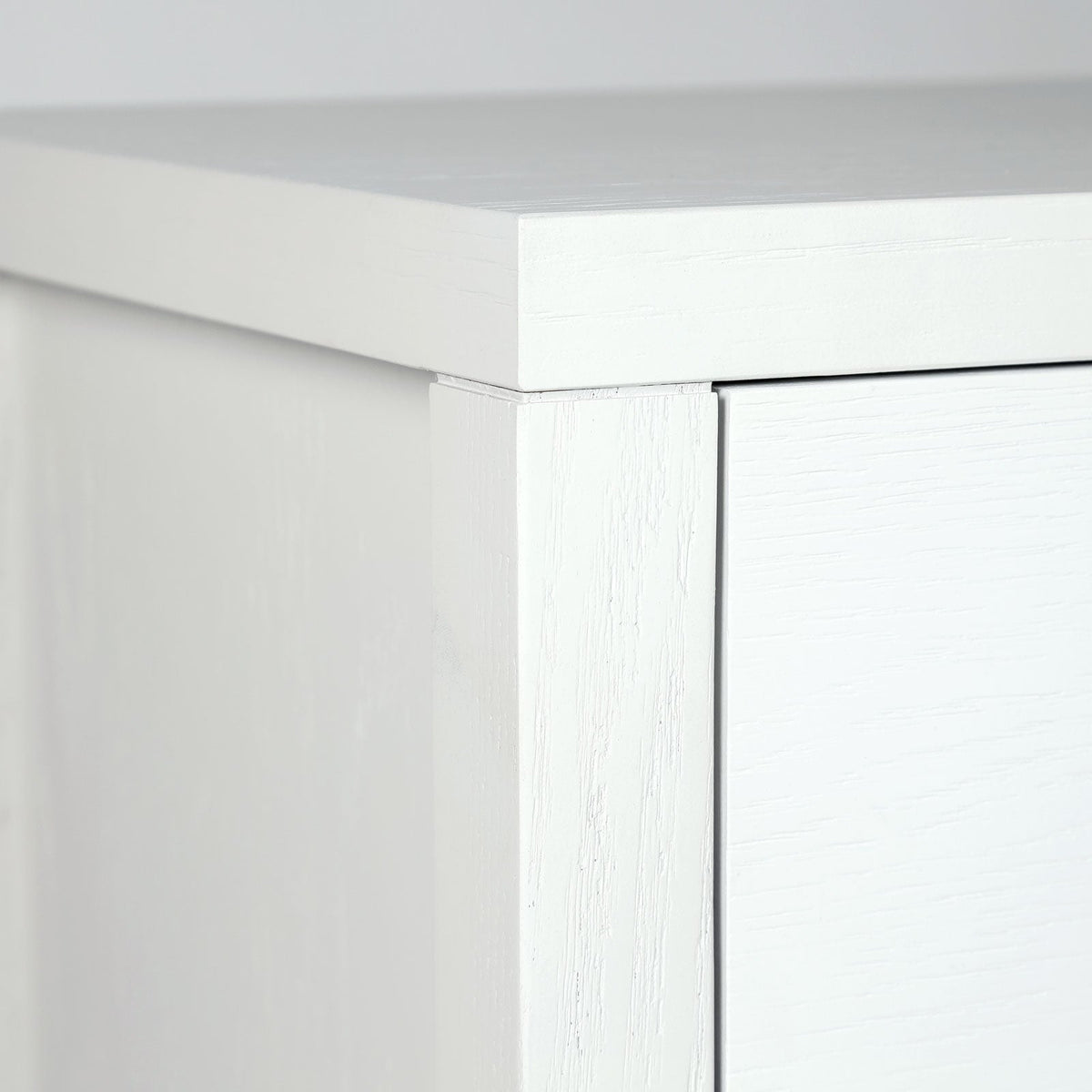baseHara 6 Drawer Dresser Tall - White - Dekor Butik
