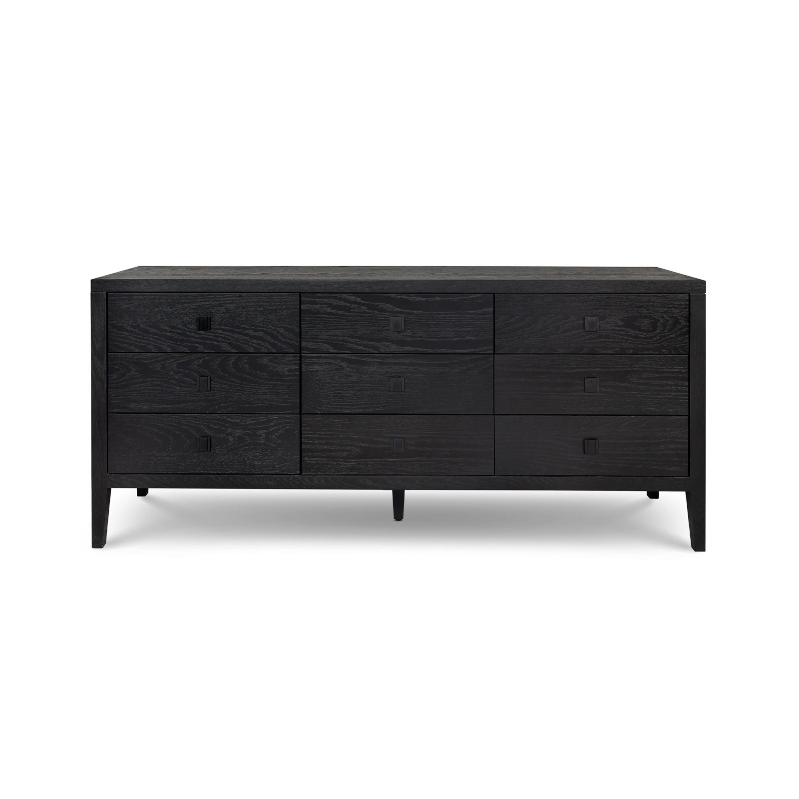 baseHara 9 Drawer Dresser - Black - Dekor Butik
