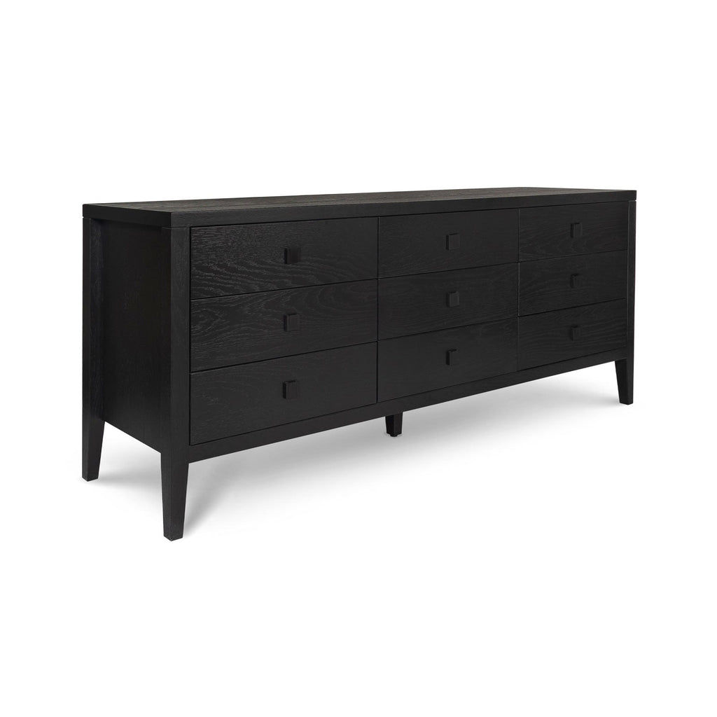 baseHara 9 Drawer Dresser - Black - Dekor Butik
