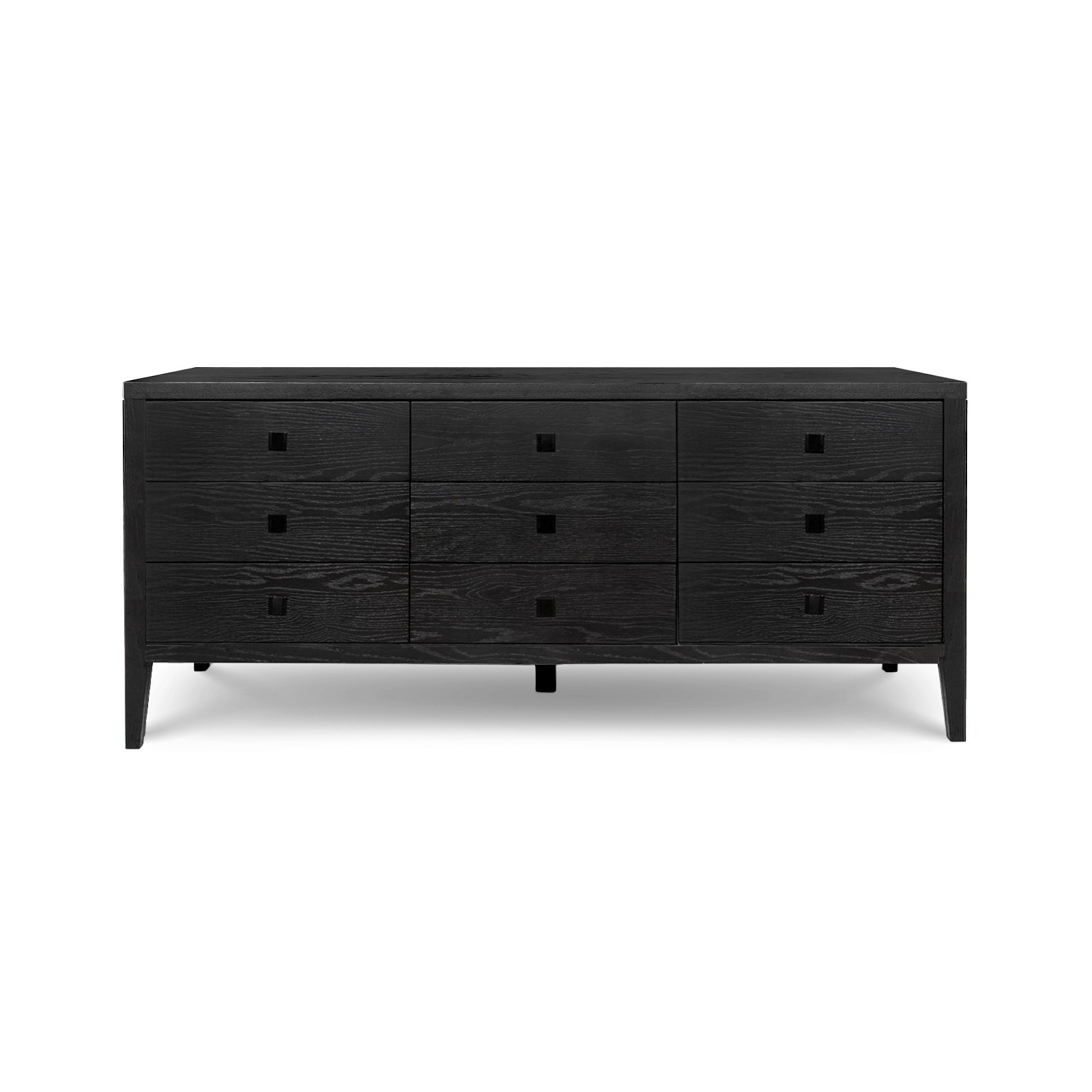 baseHara 9 Drawer Dresser - Black - Dekor Butik