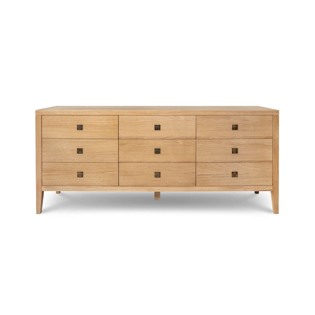 baseHara 9 Drawer Dresser - Natural Oak - Dekor Butik