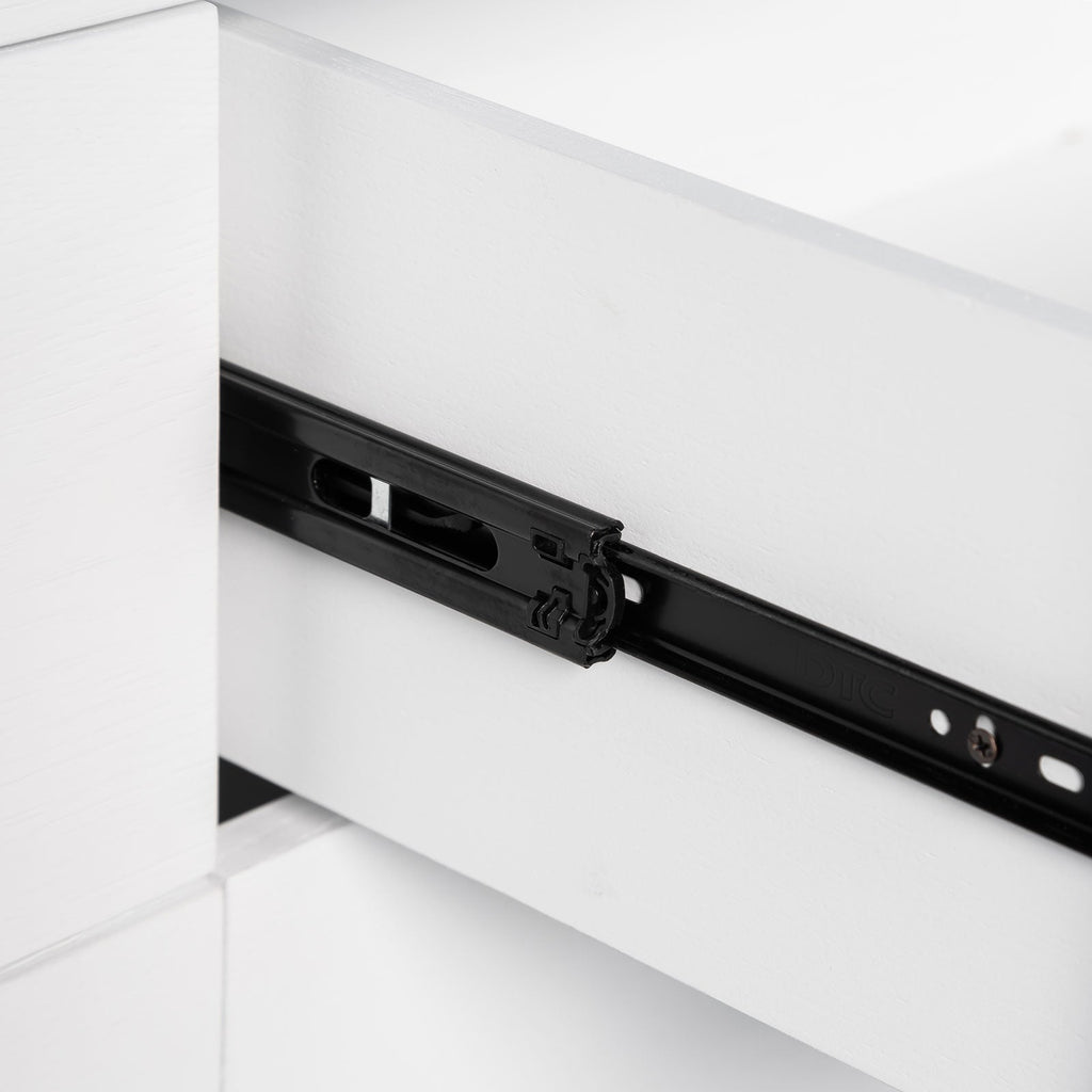 baseHara 9 Drawer Dresser - White - Dekor Butik