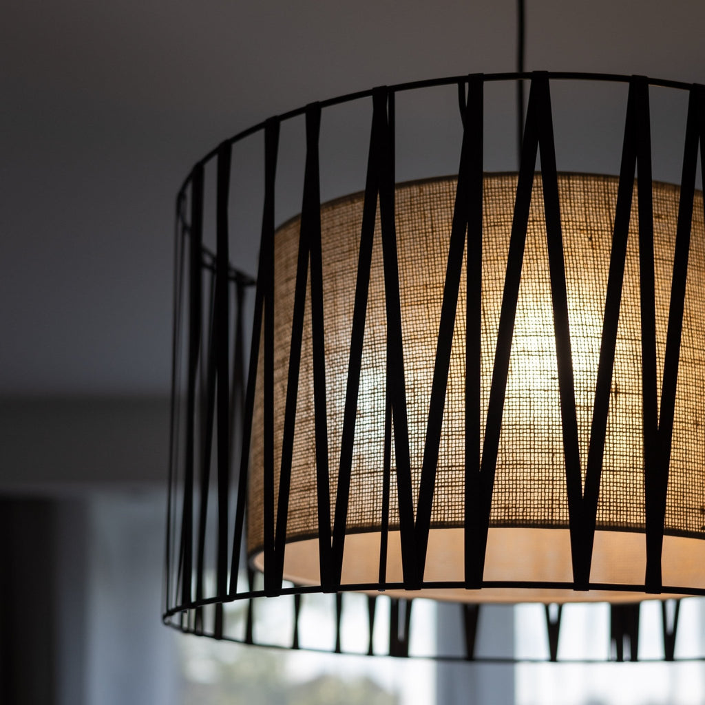HARMONY NATURE Woven Jute Pendant Light for Dining Room, Bedroom & Living Room - Dekor Butik
